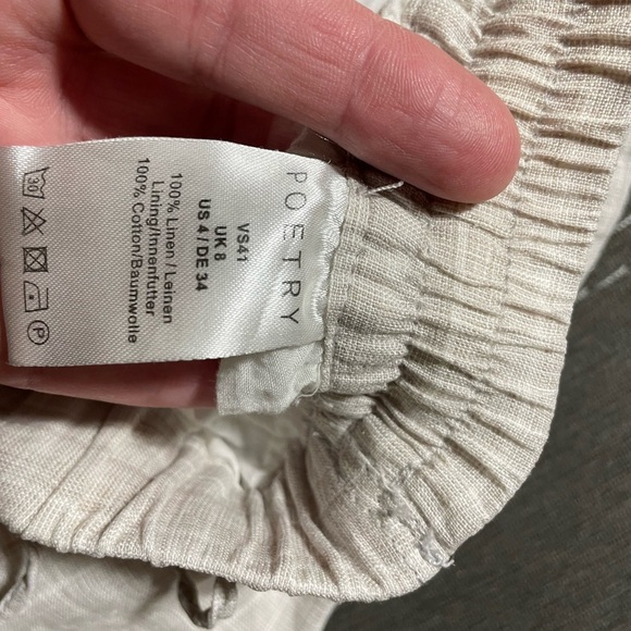 UC- POETRY CROPPED TROUSERS
Garment-dyed linen - Picture 7 of 7